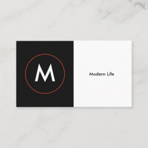 Moderne berufliche Monogramm-Geschäfts-Karte Visitenkarte