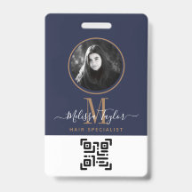 Moderne Berufliche Navy Blue Gold Signature