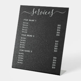 Moderne Berufliche Preisliste Sockelschild