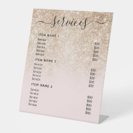 Moderne Berufliche Preisliste Sockelschild