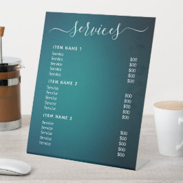 Moderne Berufliche Preisliste Sockelschild