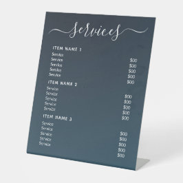 Moderne Berufliche Preisliste Sockelschild