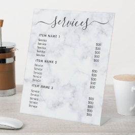 Moderne Berufliche Preisliste Sockelschild