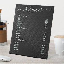 Moderne Berufliche Preisliste Sockelschild