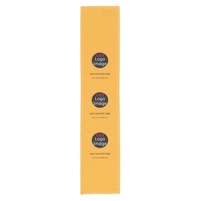 Moderne Berufliche Promo Custom Macaroni & Cheques Kurzer Tischläufer (Vorderseite)