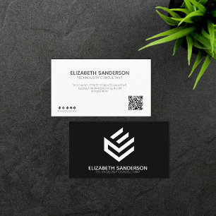 Moderne Berufliche QR CODE-Visitenkarte Visitenkarte