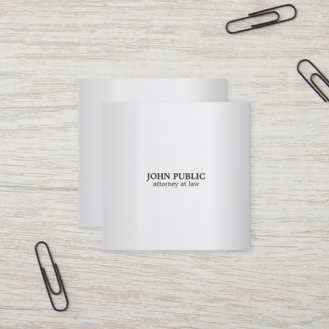 Moderne berufliche quadratische visitenkarte (Vorderseite/Rückseite Beispiel)