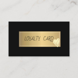 Moderne Berufliche Rahmen, goldenes Herz Schwarz Treuekarte