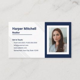 Moderne Berufliche Realtor Foto Business Card Visitenkarte