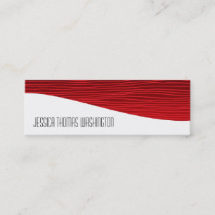 Moderne Berufliche Red Slim Business Cards Mini Visitenkarte