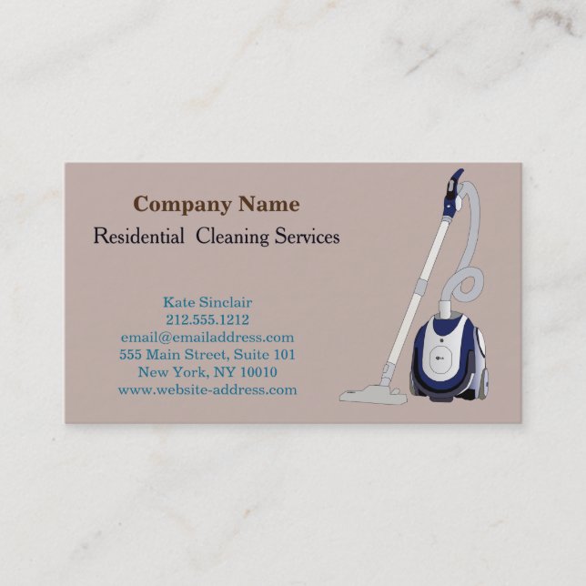 Moderne Berufliche Reinigungsdienstkarte Visitenkarte (Vorderseite)