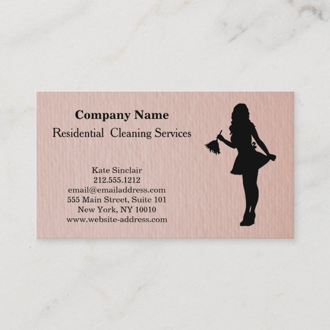 Moderne Berufliche Reinigungsdienstkarte Visitenkarte (Vorderseite)
