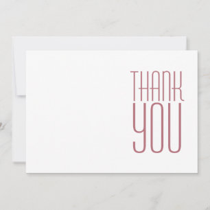 Moderne Berufliche Rose Gold White Minimalistisch Dankeskarte