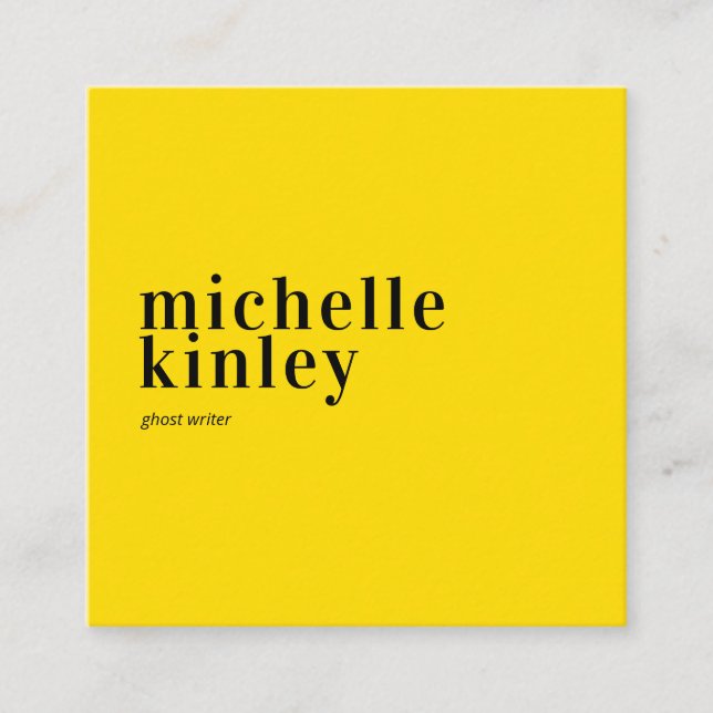 Moderne, berufliche und elegante Vernetzung Quadratische Visitenkarte (Vorderseite)