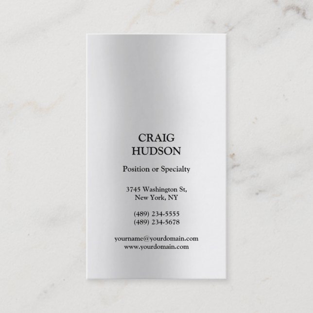 Moderne Berufliche Visitenkarte (Vorderseite)