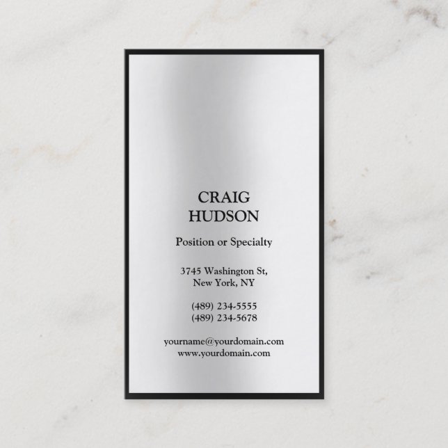 Moderne Berufliche Visitenkarte (Vorderseite)