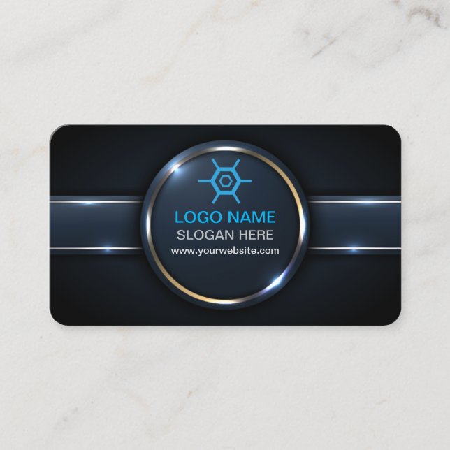 Moderne Berufliche Visitenkarte mit QR-Code (Vorderseite)