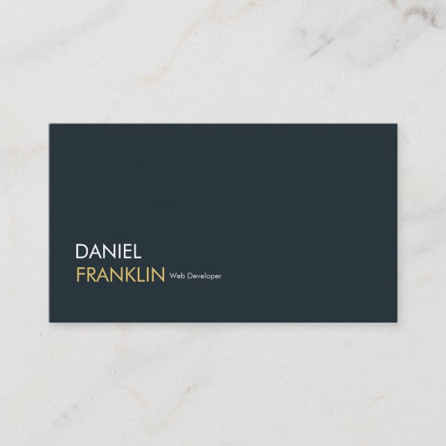 Moderne Berufliche Web Developer Business Card Visitenkarte (Vorderseite)