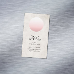 Moderne Beschaffenheits-beige Magnetische Visitenkarte