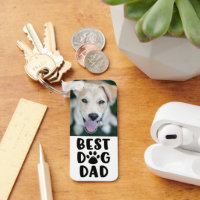 Moderne BEST DOG VATER Paw Prints 2 Fotos Name