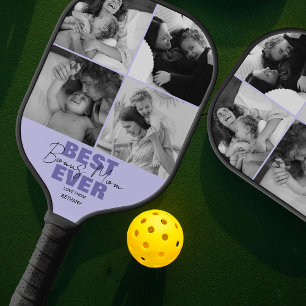 Moderne Best Ever Bonus-Mama Fotocollage Pickleball Schläger
