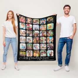 Moderne BEST FREUNDE FÜR 30 Foto Collage Fleecedecke