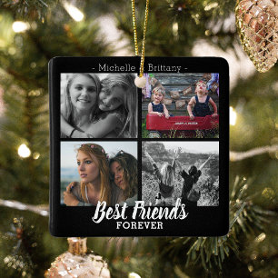 Moderne Best Friends Forever Fotocollage Beste F Keramikornament