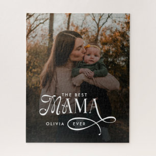 Moderne Best Mama Ever Foto Muttertagsgeschenke Puzzle