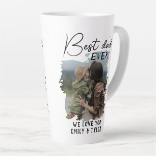 Moderne beste Dad Familienfoto Vater-Tag Milchtasse