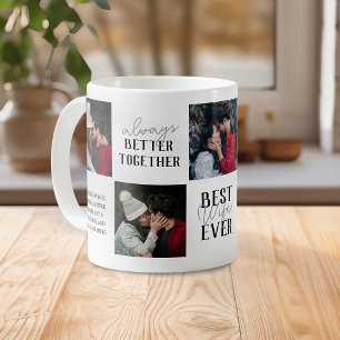 Moderne Beste Ehefrau Aller Zeiten 5 Foto-Collage Kaffeetasse
