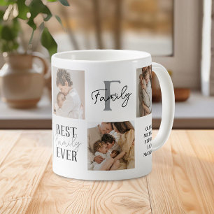 Moderne beste Familie überhaupt 5 Foto-Collage Kaffeetasse