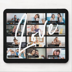 Moderne beste Freunde 12 Foto Collage Liebe Mousepad