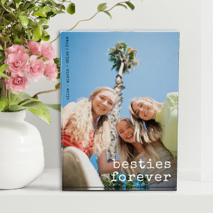 Moderne beste Freunde Benutzerdefinierte Besties F Fotoblock