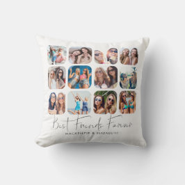 Moderne beste Freunde für immer Handgeschriebenes  Kissen
