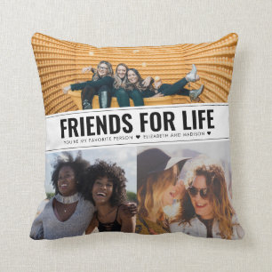 Moderne BESTE FREUNDIN der besten Freunde für das Kissen
