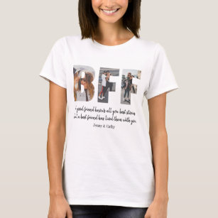 Moderne BESTE FREUNDIN Foto Collage Freundschaft B T-Shirt