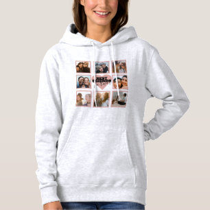 Moderne BESTE FREUNDIN Foto Collage Rose Goldenes Hoodie