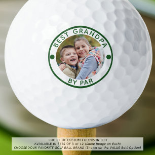 Moderne BESTE GRANDPA PAR Foto Golf Balls Golfball