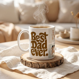 Moderne beste Hund Papa Foto Kaffeetasse