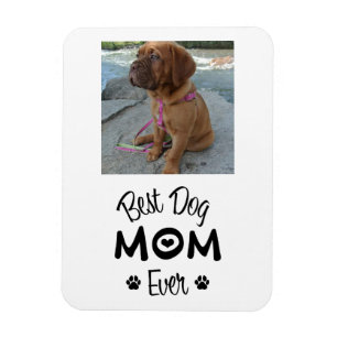 Moderne beste Hundemutter 1 Foto Magnet
