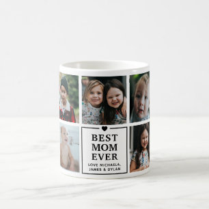 Moderne Beste Mama Allerzeiten 7-Foto-Collage & Na Kaffeetasse