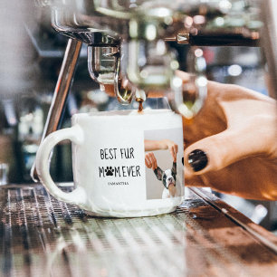 Moderne, beste Mama für alle Zeiten   Hundebahn Fo Espressotasse