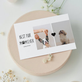 Moderne, beste Mama für alle Zeiten | Hundebahn Fo Magnetkarte