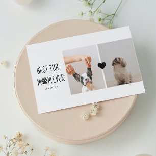 Moderne, beste Mama für alle Zeiten   Hundebahn Fo Magnetkarte