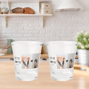 Moderne, beste Mama für alle Zeiten   Hundebahn Fo Schnapsglas