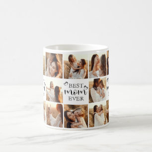 Moderne beste Mama je Multi-Foto Collage Keepake Kaffeetasse