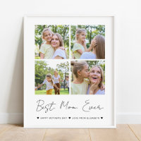 Moderne beste Mama je Muttertag 4 FotoCollage