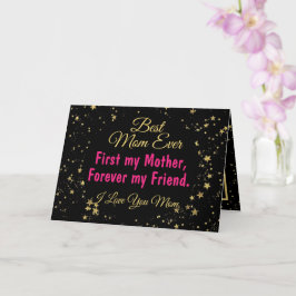 Moderne beste Mama je Muttertag Karte