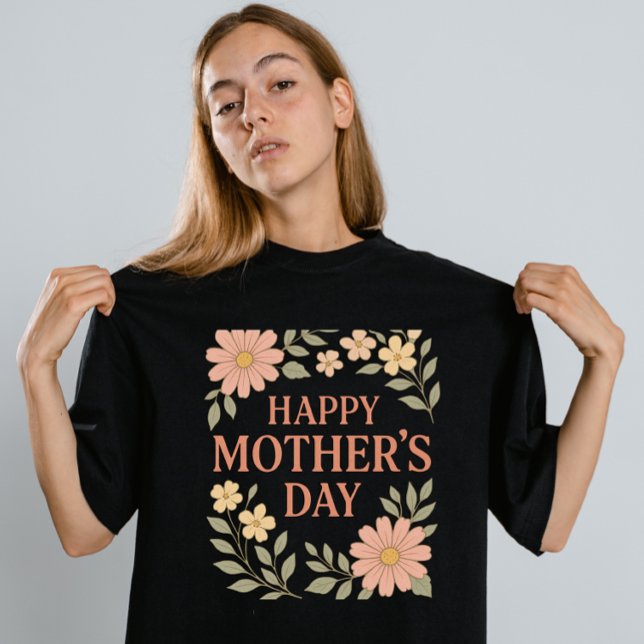 Moderne beste Mama Script Mother`Day T - Shirt (Von Creator hochgeladen)