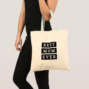 Moderne beste Mutter aller Zeiten Trendy Schwarz Tragetasche